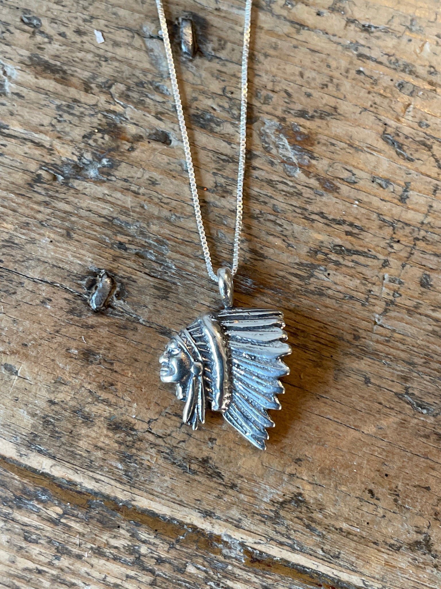 Chief Head Necklace