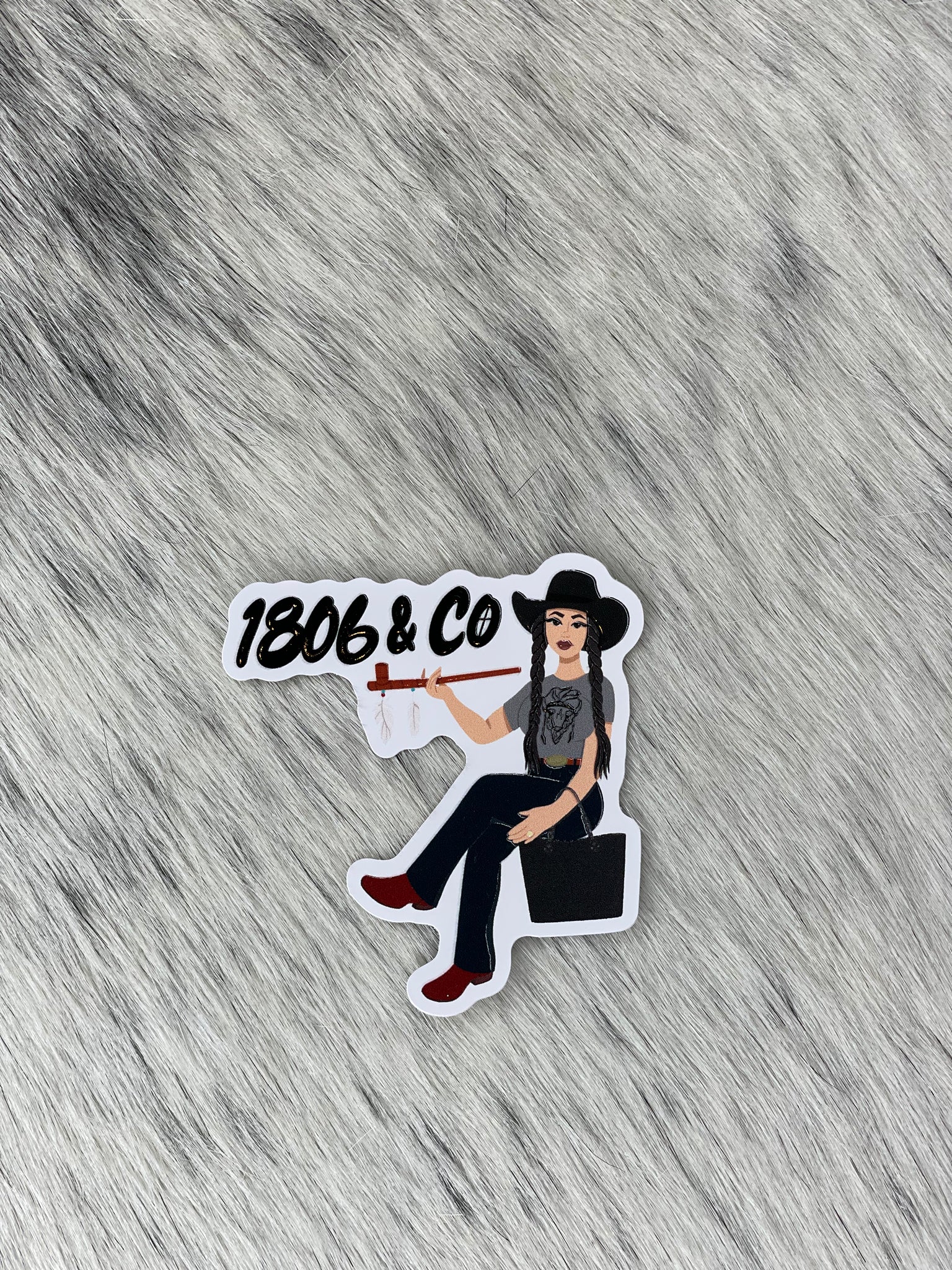 1806 Cowgirl Sticker