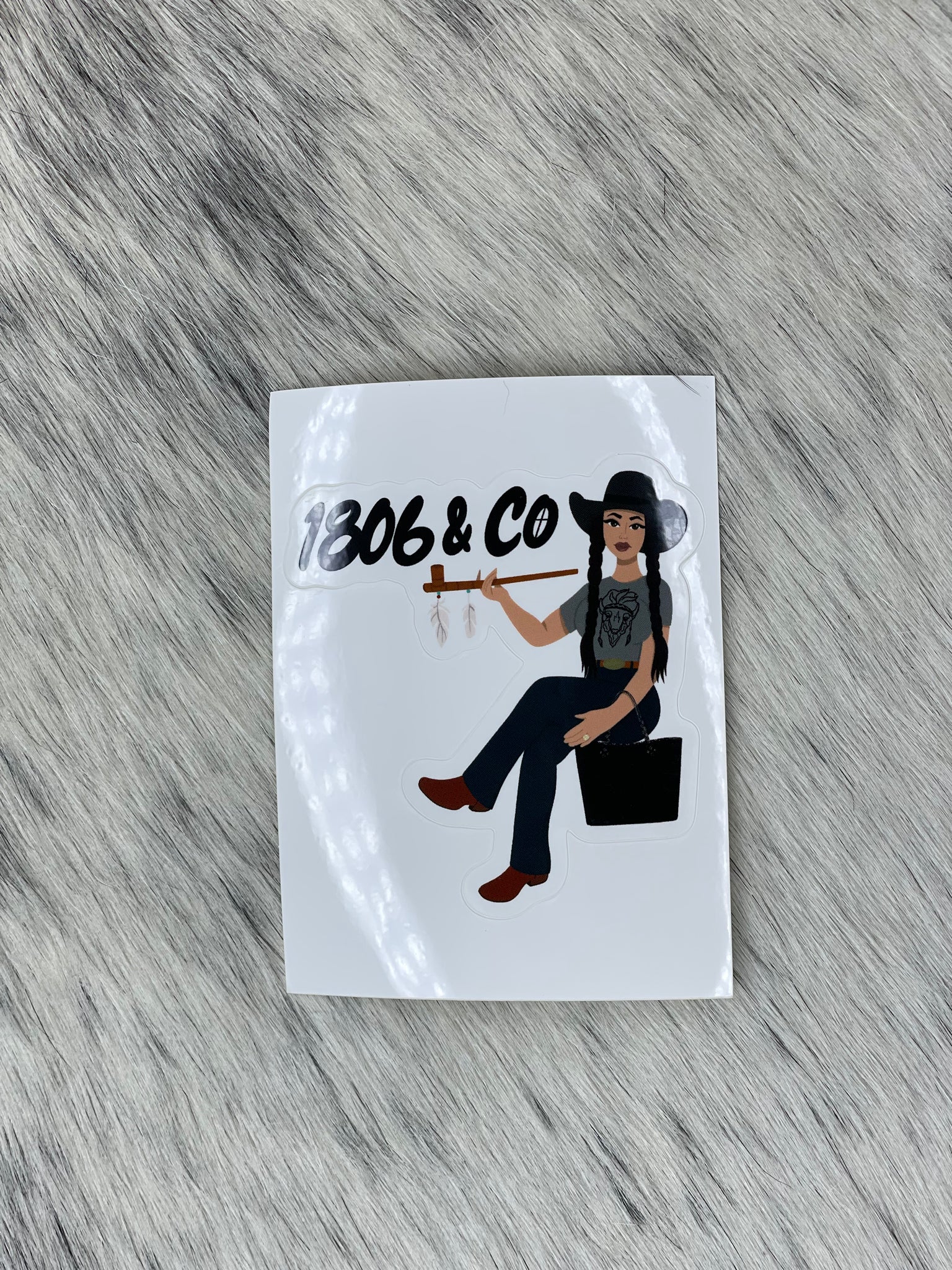 1806 Shiny Cowgirl Sticker